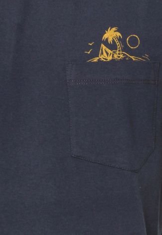 Camiseta Volcom Sketchy Azul-Marinho