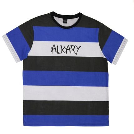 Camiseta Alkary Listras Azul - Marca Alkary