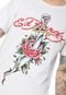 Camiseta Ed Hardy  Sword & Rose Branca - Marca Ed Hardy