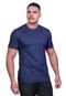 Camiseta Básica Masculina Kit 2 Algodão Fio 30.1 Lisa Macia Tradicional Slim Fit Premium Techmalhas Grafite/Azul Marinho - Marca TECHMALHAS