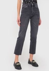 Jeans Topshop Straight Organic Negro - Calce Regular