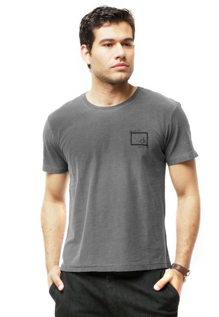 Camiseta Calvin Klein Jeans Estampa Cinza - Marca Calvin Klein Jeans