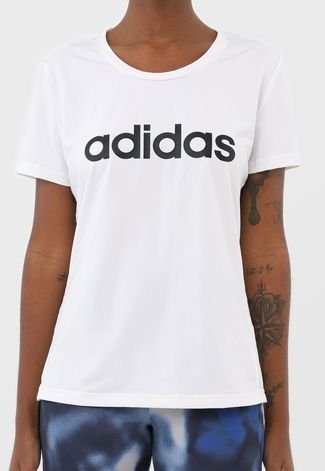 Camiseta adidas Performance D2m Branca
