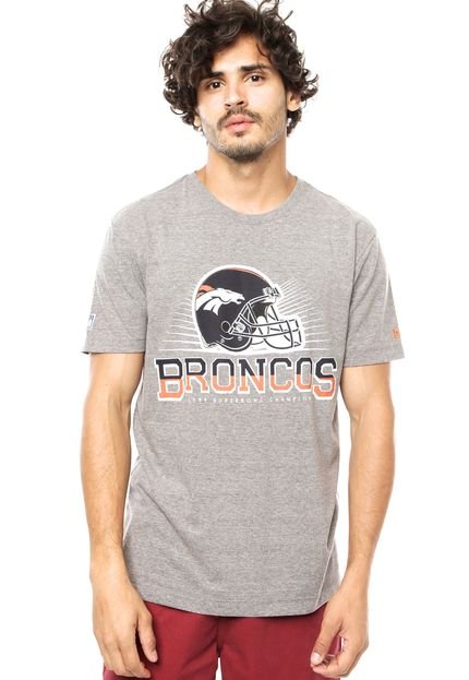 Camiseta New Era Denver Broncos Cinza - Marca New Era