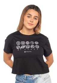 Camiseta Mujer Negro Croatta 506CSTCM