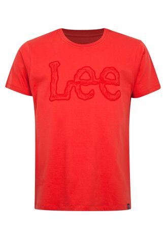Camiseta Lee Estampa Vermelha