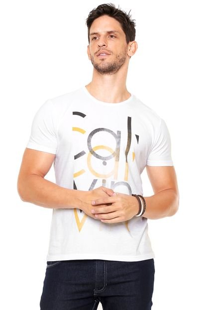 Camiseta Calvin Klein Jeans Estampada Branca - Marca Calvin Klein Jeans