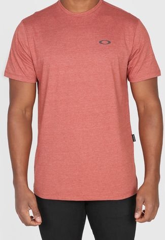 Camiseta Oakley Icon Masculina Vermelho Mescla Vermelho