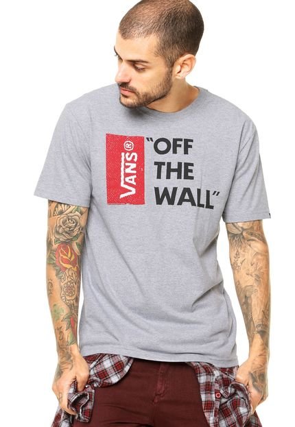 Camiseta Vans Off The Wall Ii Cinza - Marca Vans