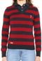 Suéter Aleatory Tricot Listrado Azul/Vermelho - Marca Aleatory