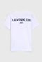 Camiseta Calvin Klein Kids Infantil Lettering Branca - Marca Calvin Klein Kids