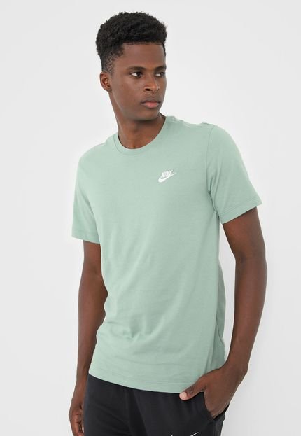 Camiseta Nike Sportswear M Nsw Club Tee Verde - Marca Nike Sportswear