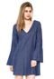 Vestido Jeans Sommer Curto Vichy Azul - Marca Sommer