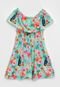 Vestido Elian Infantil Tropical Verde - Marca Elian