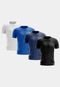 Kit 4 Camisetas Masculina Manga Curta Dry Fit Básica Lisa Proteção Solar UV Térmica Blusa Academia Esporte Camisa Colorido - Marca ADRIBEN