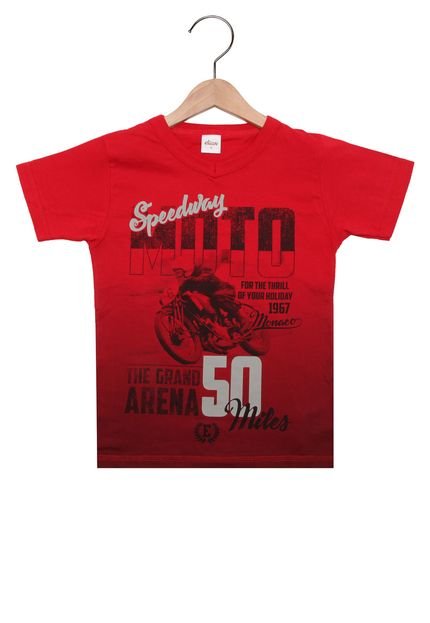 Camiseta Elian Manga Curta Menino Vermelha - Marca Elian