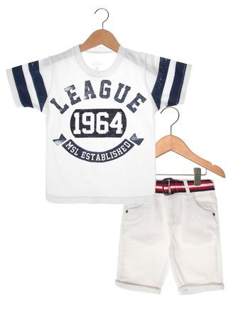 Conjunto Marisol League 1964 Infantil Branco