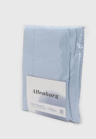 Porta Travesseiro Altenburg Fio Penteado Azul