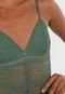 Body Colcci Underwear Renda Verde - Marca Colcci Underwear