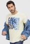 Camiseta Calvin Klein Jeans Lettering Amarela - Marca Calvin Klein Jeans