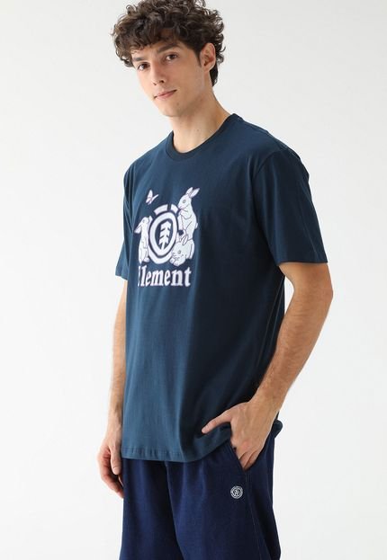 Camiseta Element Reta Fluffy Icon Azul-Marinho - Marca Element