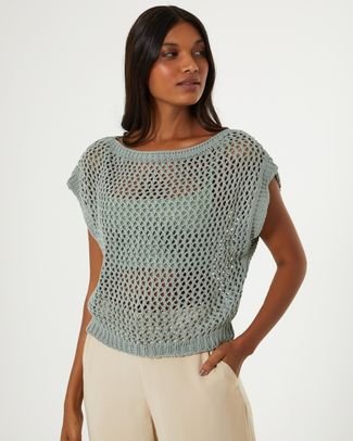 Blusa Tricot Mariana - Verde Naturalle