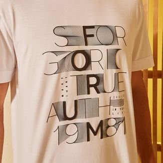Camiseta Estampada Forum Box Branco Masculino