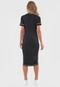 Vestido Colcci Midi Pespontos Preto - Marca Colcci