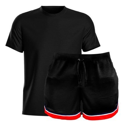 Conjunto Short Esportivo Basquete e Camiseta Masculina - Marca Relaxado