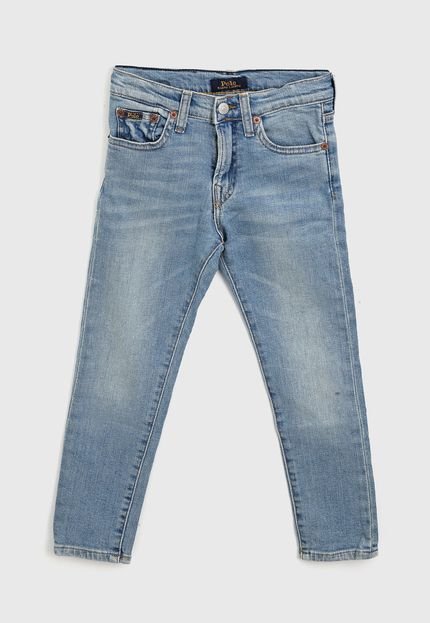Calça Jeans Polo Ralph Lauren Infantil Estonada Azul - Marca Polo Ralph Lauren