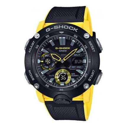 Relógio G-Shock Carbon Core Guard GA-2000-1A9DR Masculino Preto/Amarelo - Marca G-Shock
