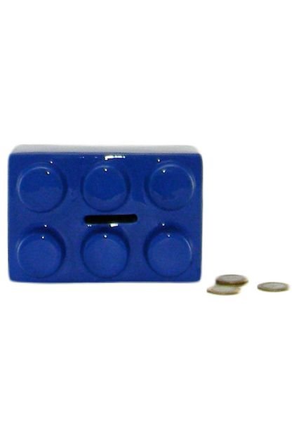 Cofre Az Design Forma de Lego Azul - Marca Az Design