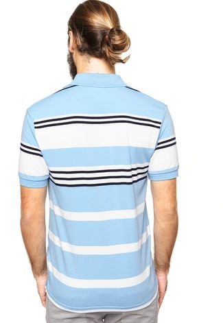 Camisa Polo Blue Coast Listrada Azul