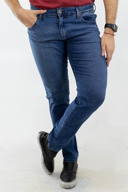 Calça Jeans Slim Masculina Tradicional Azul Médio Anticorpus - Marca Anticorpus JeansWear