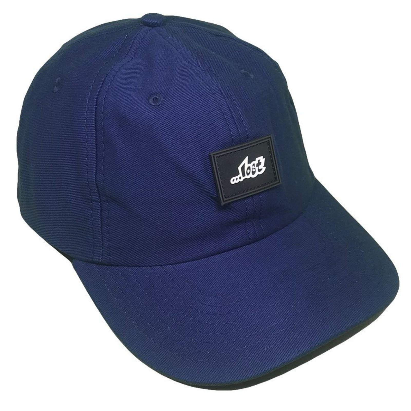 Boné Lost Aba Curva Dad Cap Lost Rubber Azul Marinho - Marca ...Lost