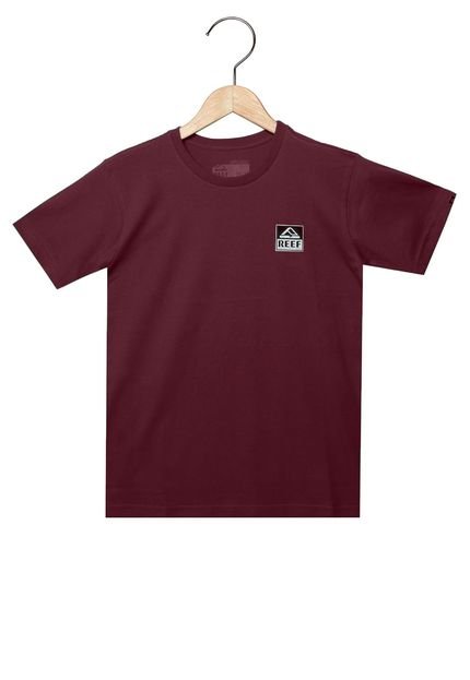 Camiseta Reef Infantil Juv Logo Vinho - Marca Reef