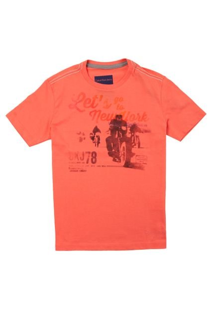 Camiseta New York Laranja - Marca Calvin Klein Kids