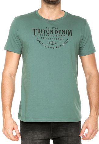 Camiseta Triton Estampa Verde