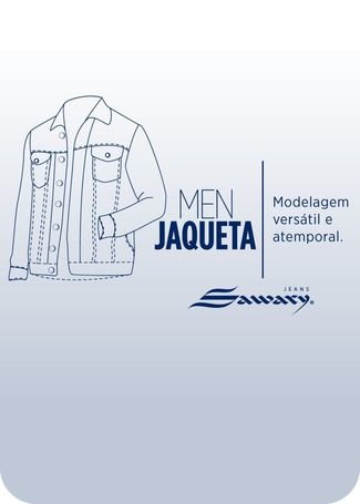 Jaqueta Jeans Sawary - 276610 - Azul - Sawary