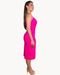 VESTIDO MIDI TRESPASSADO COM FENDA  Pink - Marca Art Livre