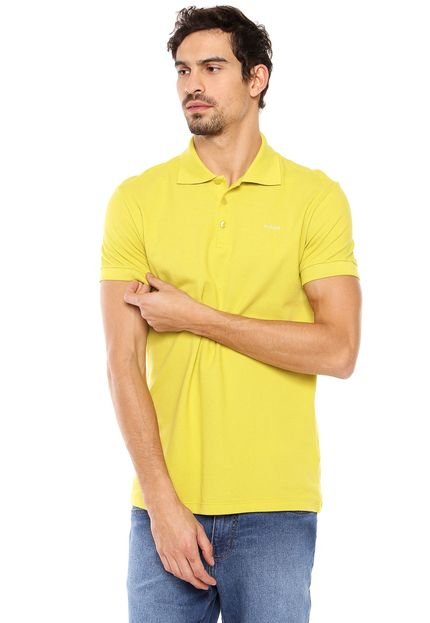 Camisa Polo Colcci Lisa Amarela - Marca Colcci