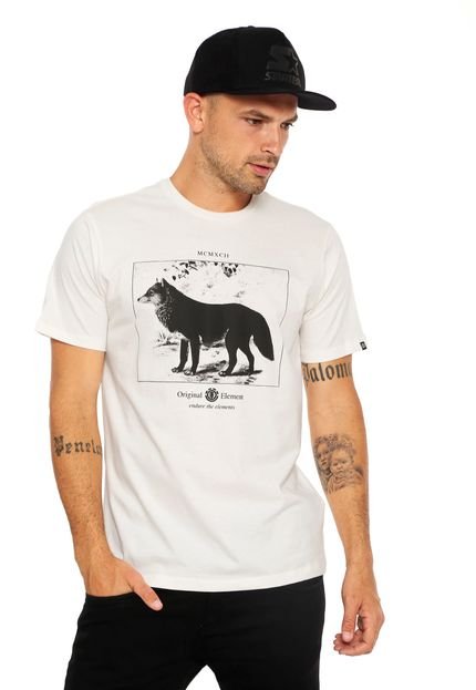 Camiseta Element Fox Bege - Marca Element