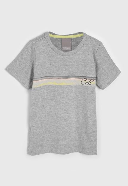 Camiseta Carinhoso Infantil Estampada Cinza - Marca Carinhoso