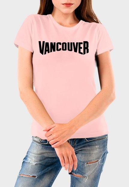 Camiseta Feminina Rosa Vancouver Algodão Premium Benellys - Marca Benellys
