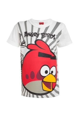 Camiseta Malwee Angry Birds Off-White