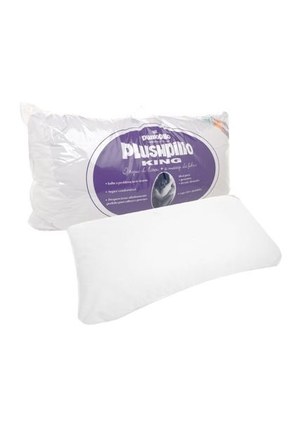 Travesseiro Dunlopillo Plushpillo King Branco - Marca Dunlopillo