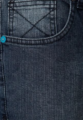 Calça Jeans Hurley Juv Reta Estonada Azul