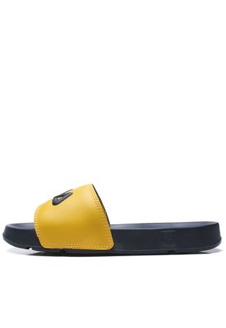 Chinelo Slide Fila Drifter Basic Azul/Amarelo