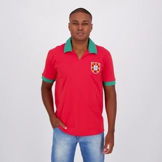 Camisa Portugal Retrô Nº9 Vermelha