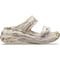 Sandália Crocs Classic Crush Plataform Marbled Sandal Bone/Multi - 40 Bege - Marca Crocs